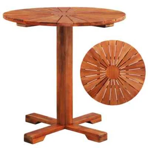 vidaXL Bistro Table 70x70 cm Solid Acacia Wood - Picture 1 of 6