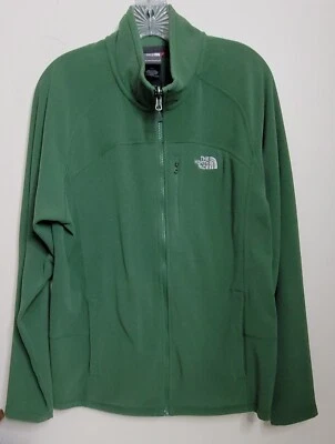 Винтажная классическая мужская куртка The North Face POLARTEC размер L с зеленой флисовой подкладкой - Изображение 1 из 4