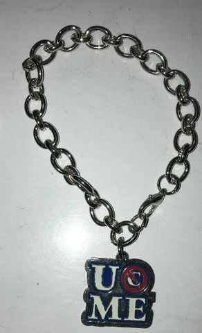 2010 WWE AUTHENTIC JOHN CENA U CANT SEE ME BRACELET  7.5 INCH CHAIN Cover