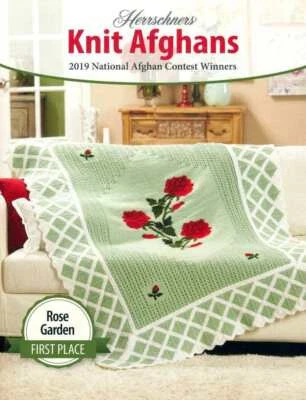 NEW HERRSCHNERS 2019 KNIT AFGHAN CONTEST WINNERS BEAUTIFUL DESIGNS - Image 1 of 4