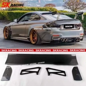 Real Carbon Fiber Rear Trunk GT Style Spoiler wing For BMW 14-17 F80 M3 F82 M4 - Picture 1 of 11