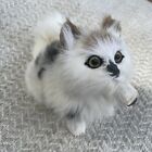 Creepy Cute Kitty Taxidermy Style Figure. Covered In Real Fur. Cosmetic Defects.