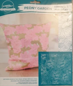 Screen Sensation Peony Garden 12 X 12 Mesh Screen For Screenprint - Picture 1 of 2