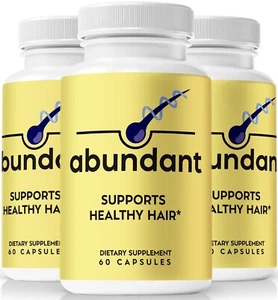 (3 Pack) Abundant - Support Healthy Hair Growth and Smoothness Pills - Picture 1 of 8