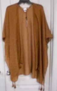 SONOMA KIMONO JACKET - RUST - 3/4 SLEEVE - ONE SIZE - NEW WITH TAG - Picture 1 of 5