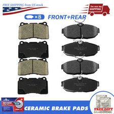 Front Rear Ceramic Brake Pads Fit For 2007 2008-2011 Ford Mustang Shelby GT500
