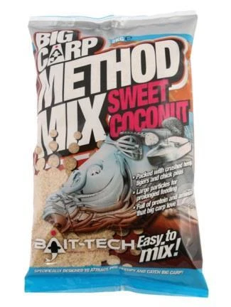 Bait-Tech Big Carp Method Mix Sweet Coconut 2kg / Grundköder - Bild 1 von 1