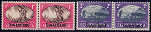 1945 Swaziland SC# 38-39 - Peace Issue - South Africa Overprinted - 2 pair - M-H - Picture 1 of 2