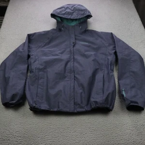 Merrell Jacket Womens Large Blue Purple Full Zip Hooded Softshell Outdoor - Picture 1 of 13