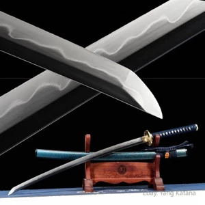 Handmade ClayTempered T10 Steel Katana Japanese Samurai Battle Sword -Nice Y1204 - Picture 1 of 12