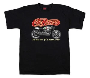 Quaint Point Cafe Racers Biker Motorrad Motorrad Guzzi Herren T-Shirt MOTO7 - Bild 1 von 1