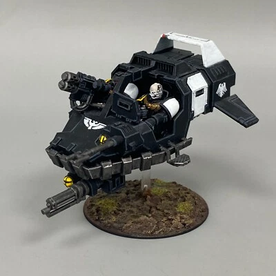 1 Véhicule Landspeeder Raven Guard Space Marines Warhammer 40K 40,000 Firstborn - Photo 1/4