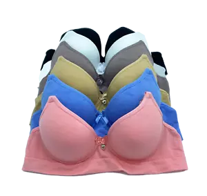 Gift Lot 6 Teenager Wired Light Padded 30A 32A 34A 36A Full Cup Junior Bra - Picture 1 of 4