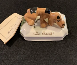1949 CHIC POTTERY DOG WITH LEG UP “CHAMP” BY KNOX IMPERIAL ARTWARE ALLIANCE OHIO - Picture 1 of 9