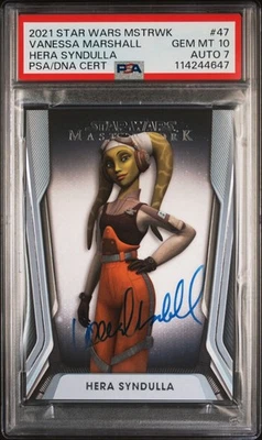 2021 Star Wars Masterwork Hera Syndulla - Vanessa Marshall PSA 10 Auto 7 Pop 1 - Image 1 of 3