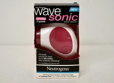 Neutrogena Wave Sonic Power Limpiador Cabezales Limpieza Profunda Espuma Nuevo En Caja Foto 1 de 4