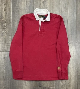 Vintage Rugby by Polo Ralph Lauren Langarm besticktes Hemd rot Herren Large " - Bild 1 von 8