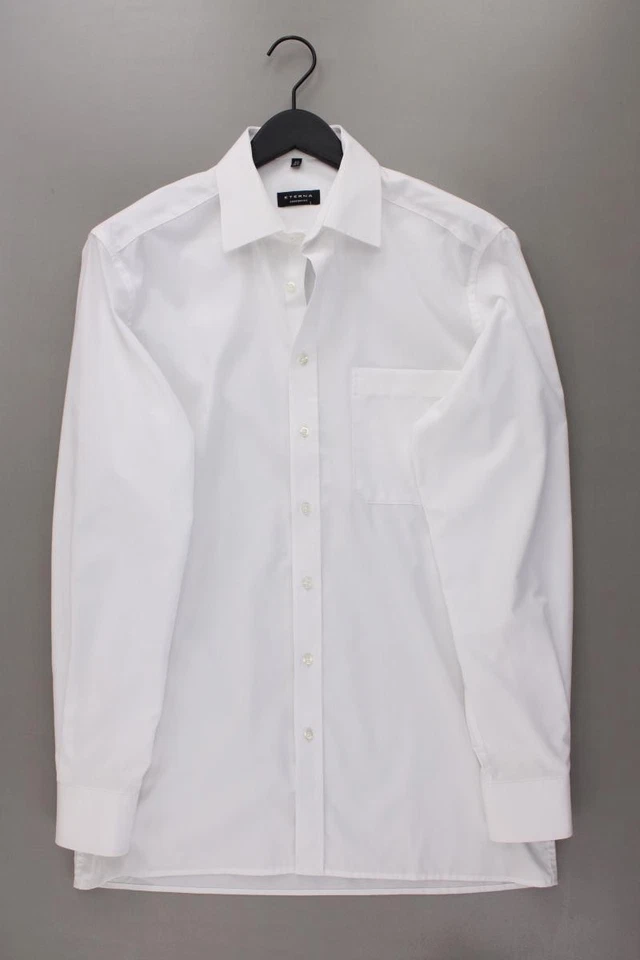 ✅ Eterna camicetta per uomo taglia Hemdgröße 40, M, 50 bianco di cotone ✅ - Immagine 1 di 4