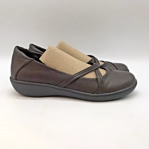 Bass Lite Marie Mary Jane Damen-Flats mit Kreuzriemen 8,5 M braun leicht bequem - Bild 1 von 11