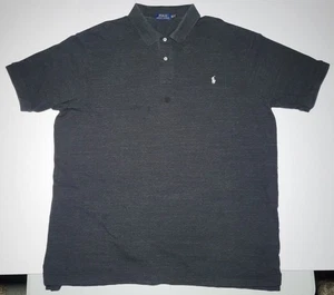 Polo Ralph Lauren uomo grigio scuro manica corta taglia 3XLT. - Foto 1 di 12
