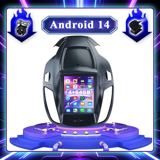 9.7'' Autoradio Android 14 GPS Für Ford Kuga Escape 2012-19 CarPlay DAB+4GB+64GB - Bild 1 von 4