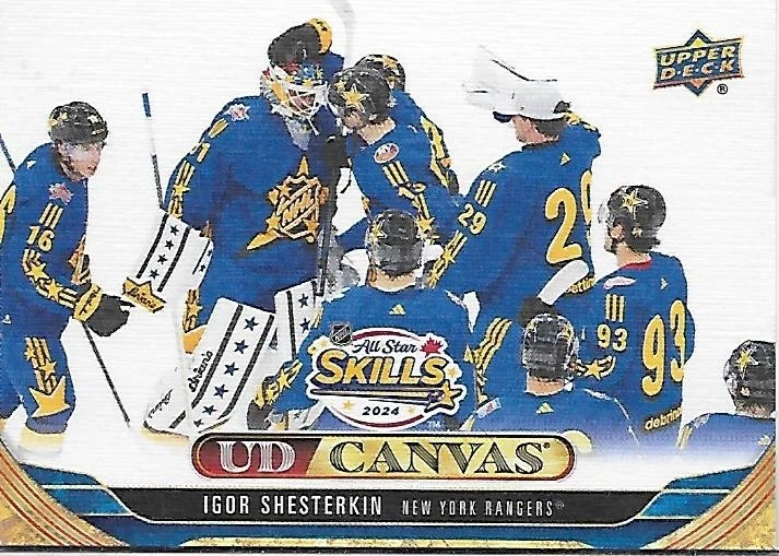 2024-25 UD #C405 IGOR SHESTERKIN ALL-STAR SKILLS CANVAS 24-25 UPPER DECK RANGERS - Image 1 of 1