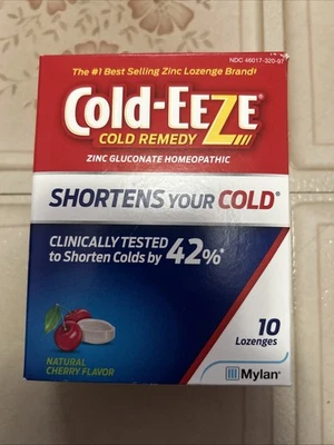 Pastilla Cold-EEZE Zinc Frío Natural Sabor Cereza - 10 Ct Foto 1 de 2