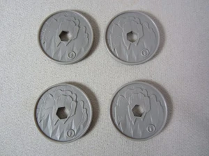 4 Fisher Price Imaginext Serpent Battle Wagon Replacement Disc / Missile Parts - Picture 1 of 2