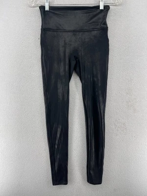 Leggings SPANX S Imitación Cuero Forma Cintura Pull On Nylon Elástico Negro Foto 1 de 4
