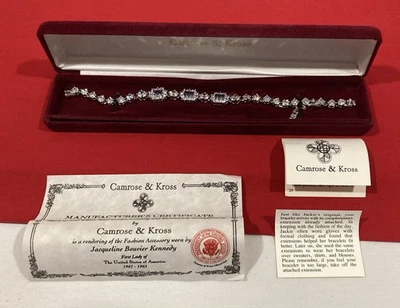 PULSEIRA DE TÊNIS ROXA CAMROSE & KROSS JBK Jacqueline Kennedy nova na caixa na caixa - Imagem 1 de 4