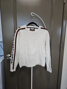 Harley Davidson Vintage 90’s Damen Creme Heavy Pullover Sweater Größe Medium M - Bild 1 von 7