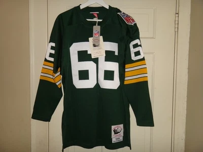 Men's Ray Nitschke 1969 Green Bay Packers Mitchell & Ness Authentic Jersey $300 - Image 1 of 4