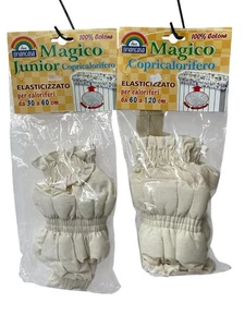 COPRI CALORIFERO COPRITERMO TERMOSIFONE MOLLETTONE COTONE ECRU' CM30-60 E 60-120 - Picture 1 of 1