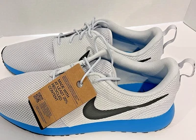 Hombres Nike Zapatos de Golf Sin Tacos Roshe G Next Nature Gris/Azul DV1202-004Nuevos Talla 11 Foto 1 de 4