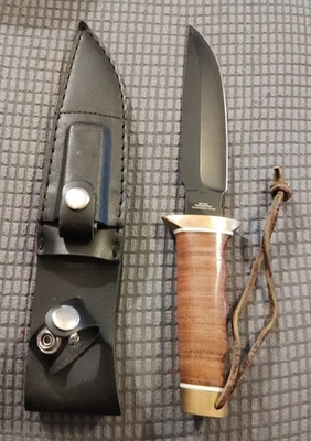 BUDK Vietnam Fighter fixed blade knife bk1633 w/Original Sheath Excellent Cond. - Image 1 of 4