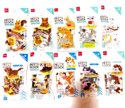 DAISO Petit Blocks Animal Dogs and Cats Lot10   Building Toy New From Japan F/S - Image 1 of 4