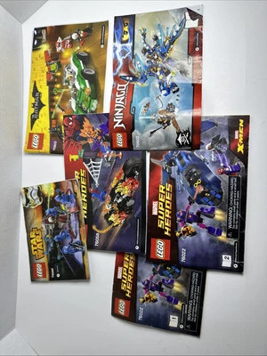 LEGO Manuals Mixed Lot (Star Wars, Ninjago, DC, Marvel) - Image 1 of 2