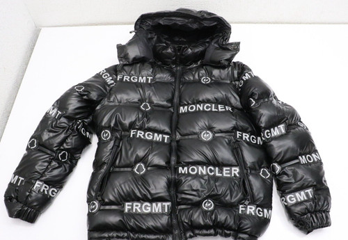 Piumino Moncler X Fragment Hiroshi Fujawara stampa allover uomo taglia 3
