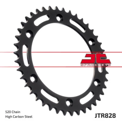 JT Steel Rear Sprocket 47T 47 Tooth DR650 1990-1995 RM465 RM50081-84 RM250 84-86 Foto 1 de 2