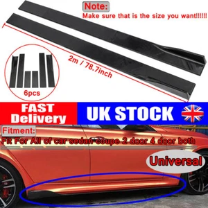 For VAUXHALL VIVARO Side Skirt Extension Rocker Panel Splitter Lip 78.7'' UK - Picture 1 of 10