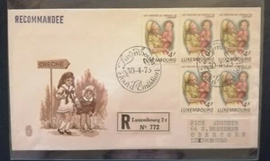 FDC Luxembourg 1973 (5v Stamps Cover) - Picture 1 of 2