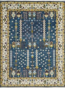 Multi Color Multi Sizes Wool Rug Hand Knotted Traditional Tree of Life Area Rug - Picture 1 of 97