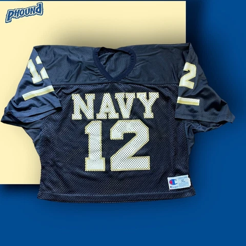 Vintage Champion Navy Midshipmen #12 Football Jersey Size XL USA Rare EUC 90s Cover