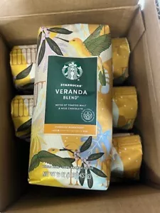 Starbucks Veranda Blend, Blonde Roast Whole Bean Coffee 16 oz Bag - 6 Pack - Picture 1 of 8