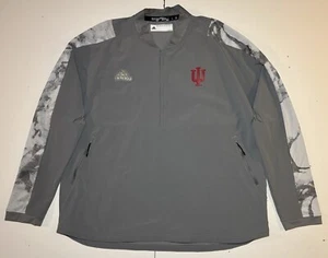 Indiana University Hoosiers Official Team Issued Adidas Men’s 1/4 Zip Jacket XL - Picture 1 of 9