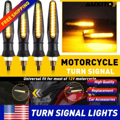 For Honda XR650L CBR954RR CB1000R 250R Motorcycle LED Turn Signal Blinker Lights - Image 1 of 4