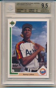 1991 UDFE Kenny Lofton (Rookie Card) (#24F) (All 9.5 Sub Grades) BGS9.5 BGS - Picture 1 of 1