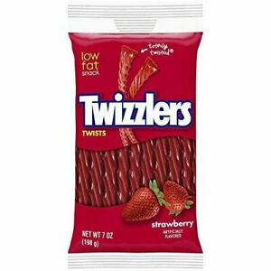 Twizzlers Chewy Strawberry Flavoured Twist Sweets 198g (Pack of 1)
