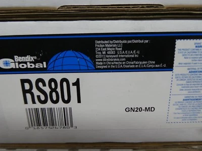 ZAPATOS DE FRENO TRASEROS BENDIX GLOBAL RS801 / 801 NUEVOS PARA TOYOTA COROLLA 03-08 Foto 1 de 2