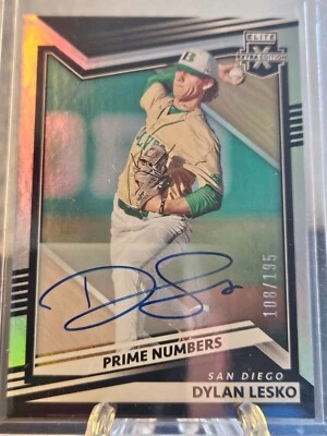 2022 Panini Elite Extra Edition - Dylan Lesko #15 Signatures Padres Marlins - Image 1 of 2